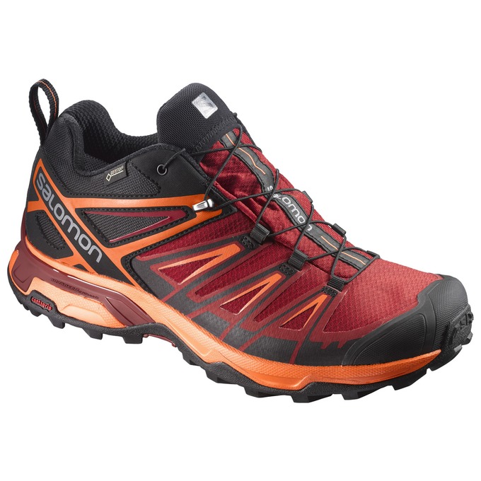 Zapatillas Trekking Salomon Hombre Rojas / Naranjas - Salomon Argentina X ULTRA 3 GTX® ,234856-LQV